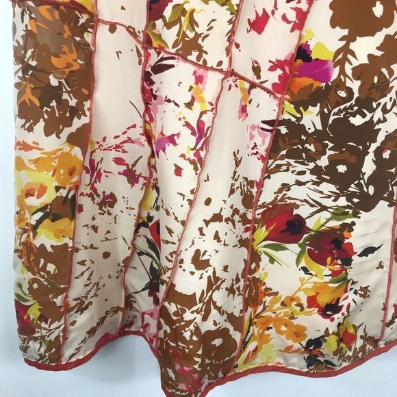 Sundance 100% Silk Cream and Floral Print Evelyn Tank Dress - Picture 14 of 15